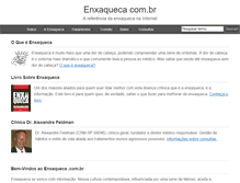 Tablet Screenshot of enxaqueca.com.br